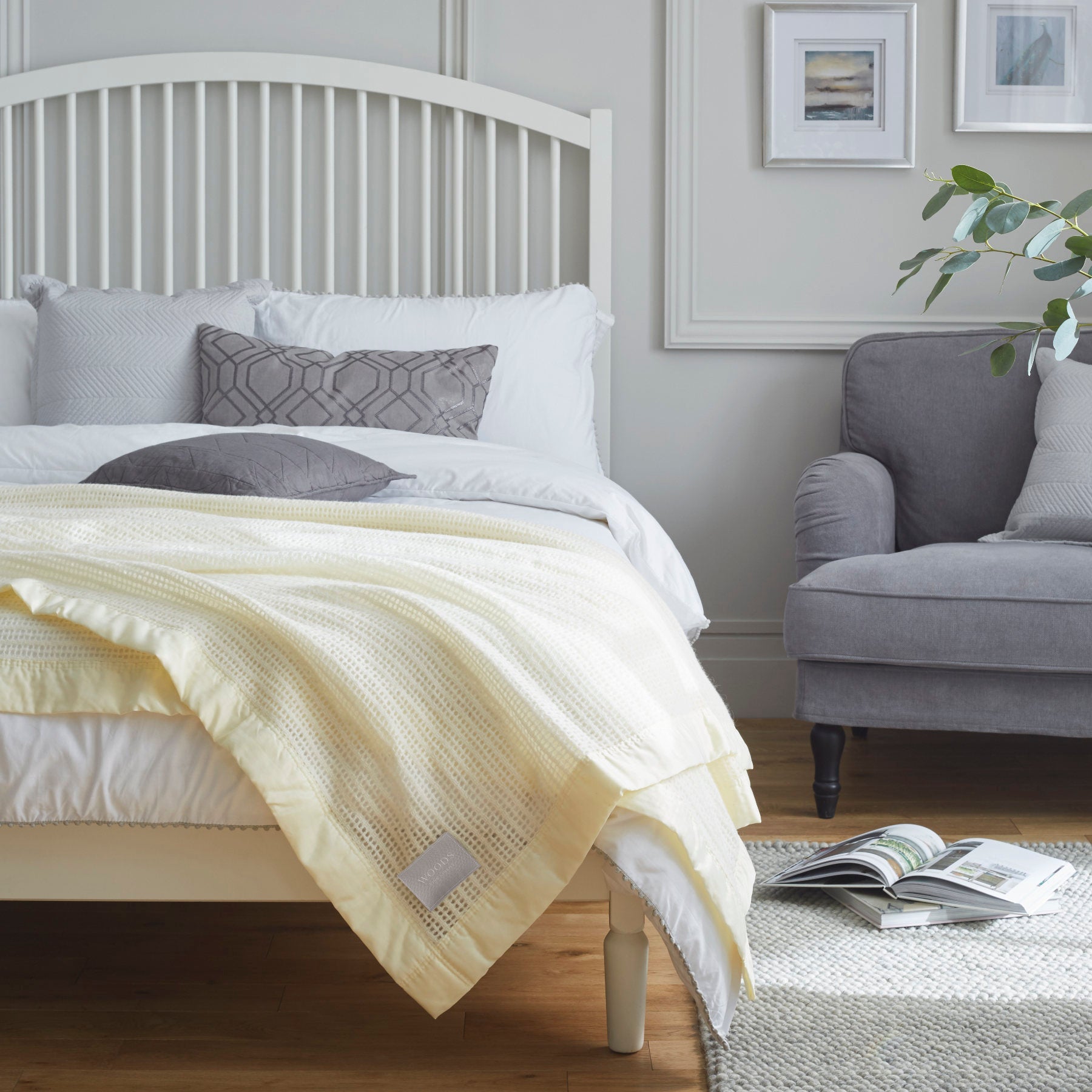 Woods Pure New Wool 'Cellular' Blanket